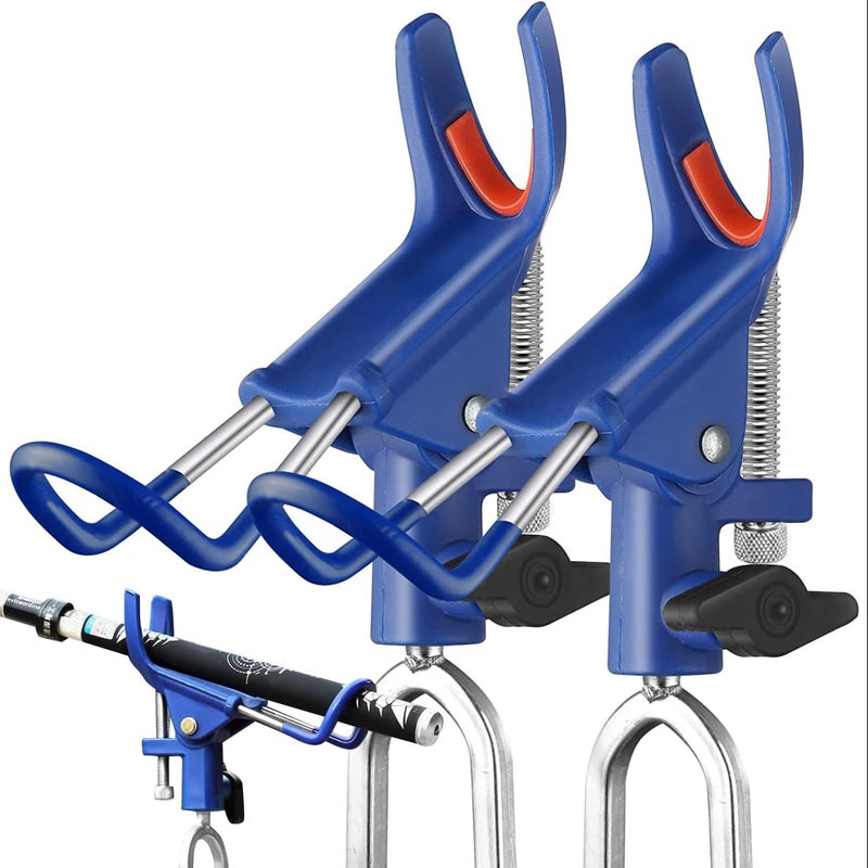LBW Fishing Rod Holders for Bank - Fishing Pole Holders for Ground, Shore, Beach 360 Degree Adjustable Rod Holders 2 Pack - Image 1